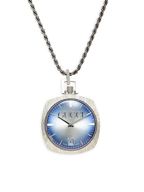 gucci watch pendant necklace.